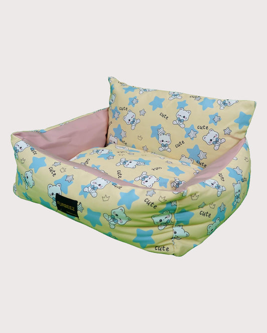Furbeez Pet Beds: Medium Doodle Bed yellow