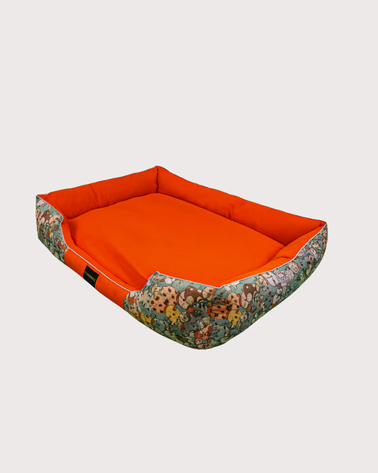 Furbeez Pet Beds: Medium Doodle Beds Orange