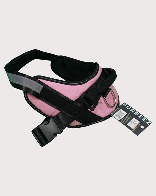 Furbeez Pet Accessories : Dog Harness Pink/Medium