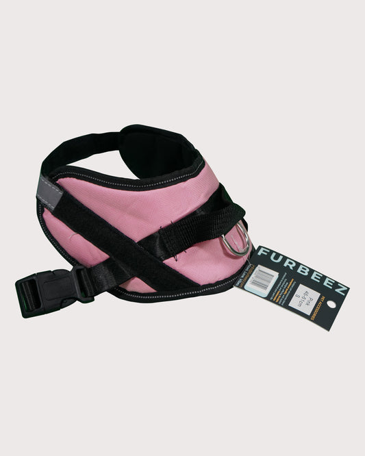 Furbeez Pet Accessories : Dog Harness Pink/Small