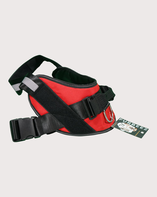 Furbeez Pet Accessories : Dog Harness Red/XL