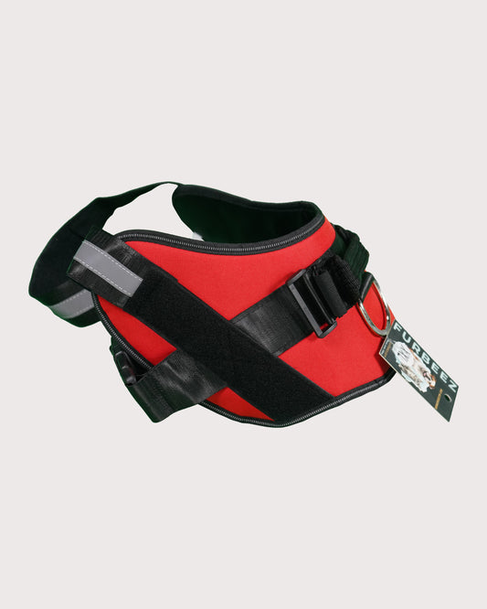 Furbeez Pet Accessories : Dog Harness Red/XXL