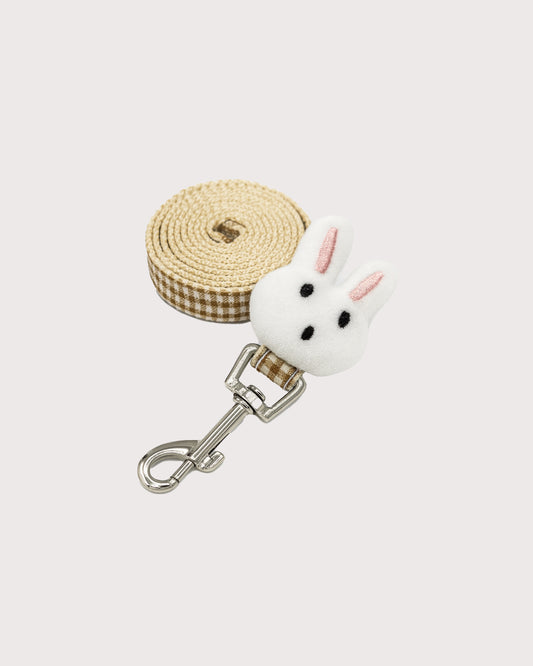 Furbeez Pet Accessories : Coffee Bunny Harness & Leash Set L