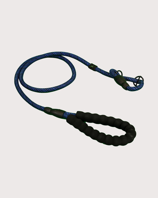 Furbeez Pet Accessories : Braided Dog Leash Blue/Medium