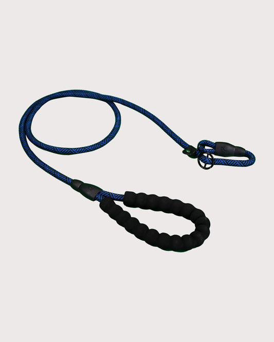 Furbeez Pet Accessories : Braided Dog Leash Blue/Large