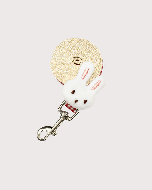 Furbeez Pet Accessories : Red Bunny Harness & Leash Set M