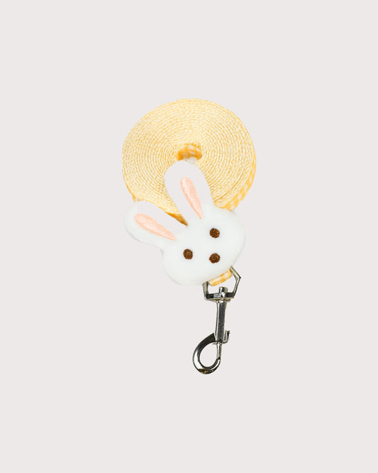 Furbeez Pet Accessories : Yellow Bunny Harness & Leash Set M