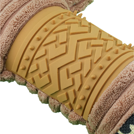 Furbeez Dog Toy: Beige Squeaky Peaver Toy Furbeez
