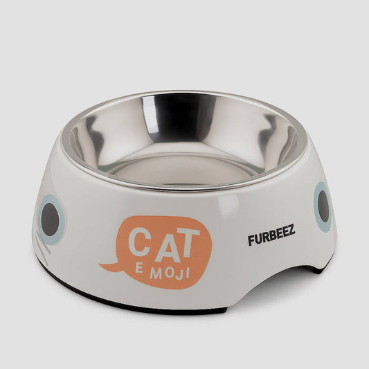 Furbeez Pet Accessories : Pet Water/Food Bowl Gray/Large Furbeez
