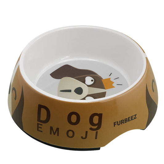 Furbeez Pet Accessories : Pet Water/Food Bowl White/XL Furbeez