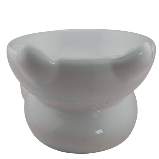 Furbeez Pet Accessories : Ceramic Pet Water/Food Bowl White