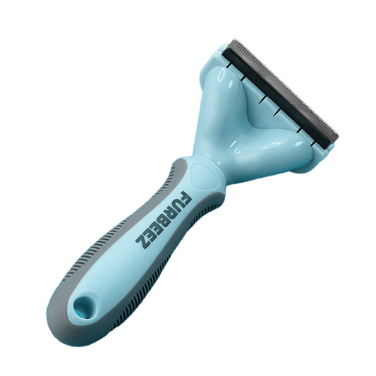 Furbeez Grooming Accessories: Undercoat Deshedding Tool Blue/gray medium Furbeez
