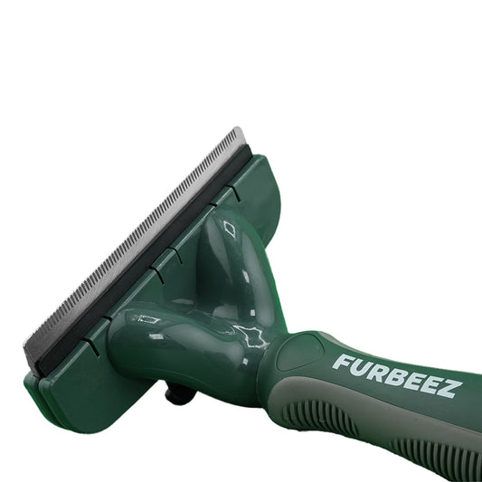 Furbeez Grooming Accessories: Undercoat Deshedding Tool Green Large Furbeez