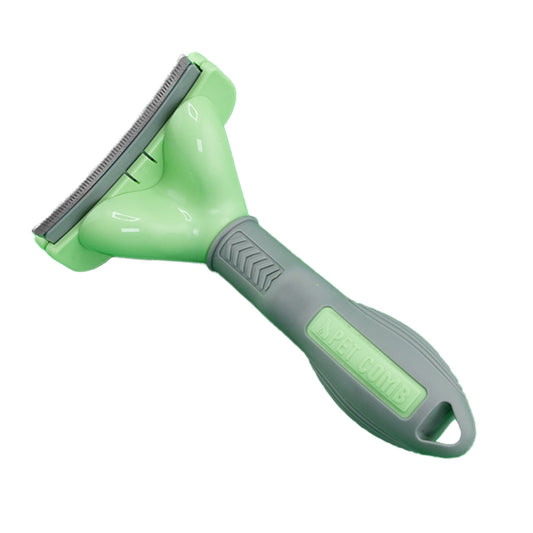 Furbeez Grooming Accessories: Undercoat Deshedding tool Gray/Green medium Furbeez