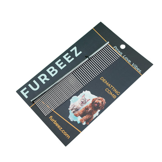 Furbeez Grooming Accessories: pet Dematting comb Silver Furbeez