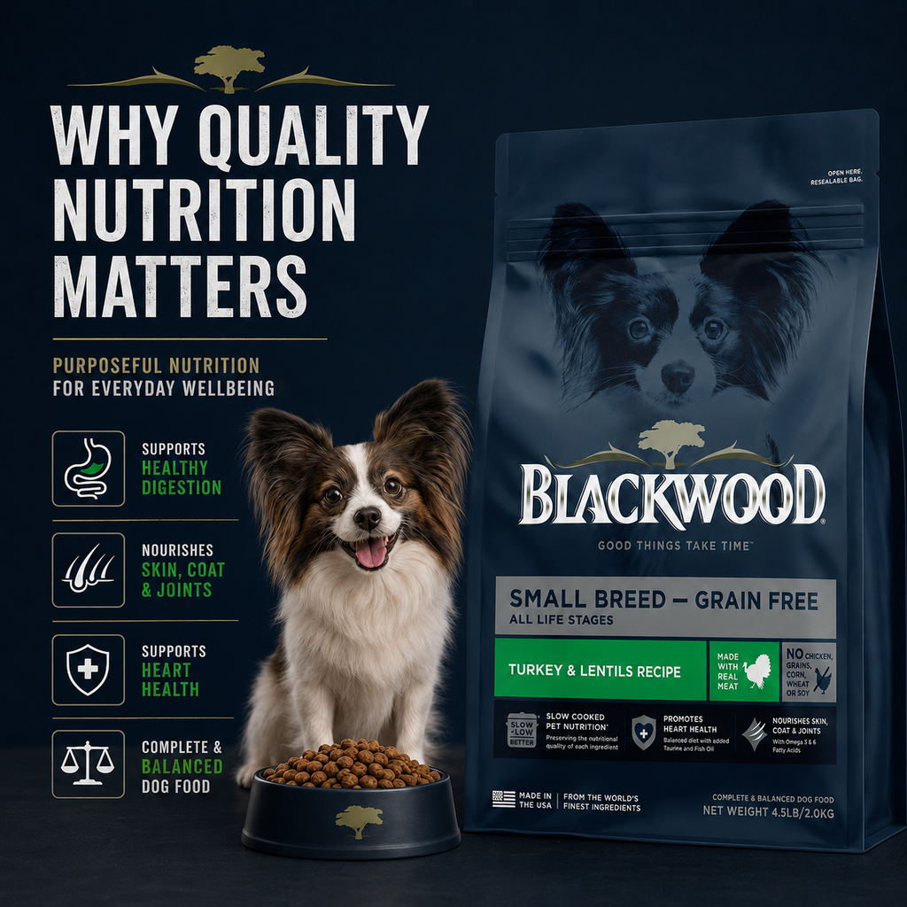 Blackwood Small Breed Grain free Turkey & Lentils Recipe All life stages dog food/ 2 kg