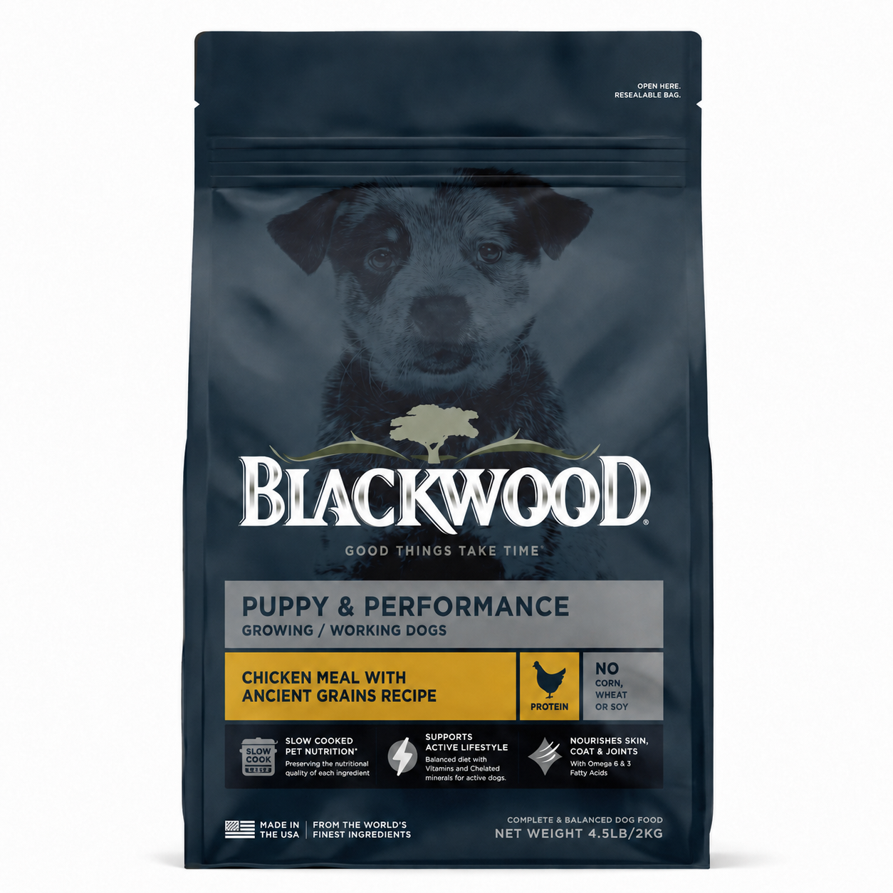 Blackwood Puppy & Performance Chicken Meal with Ancient Grain Recipe/ 2 Kg