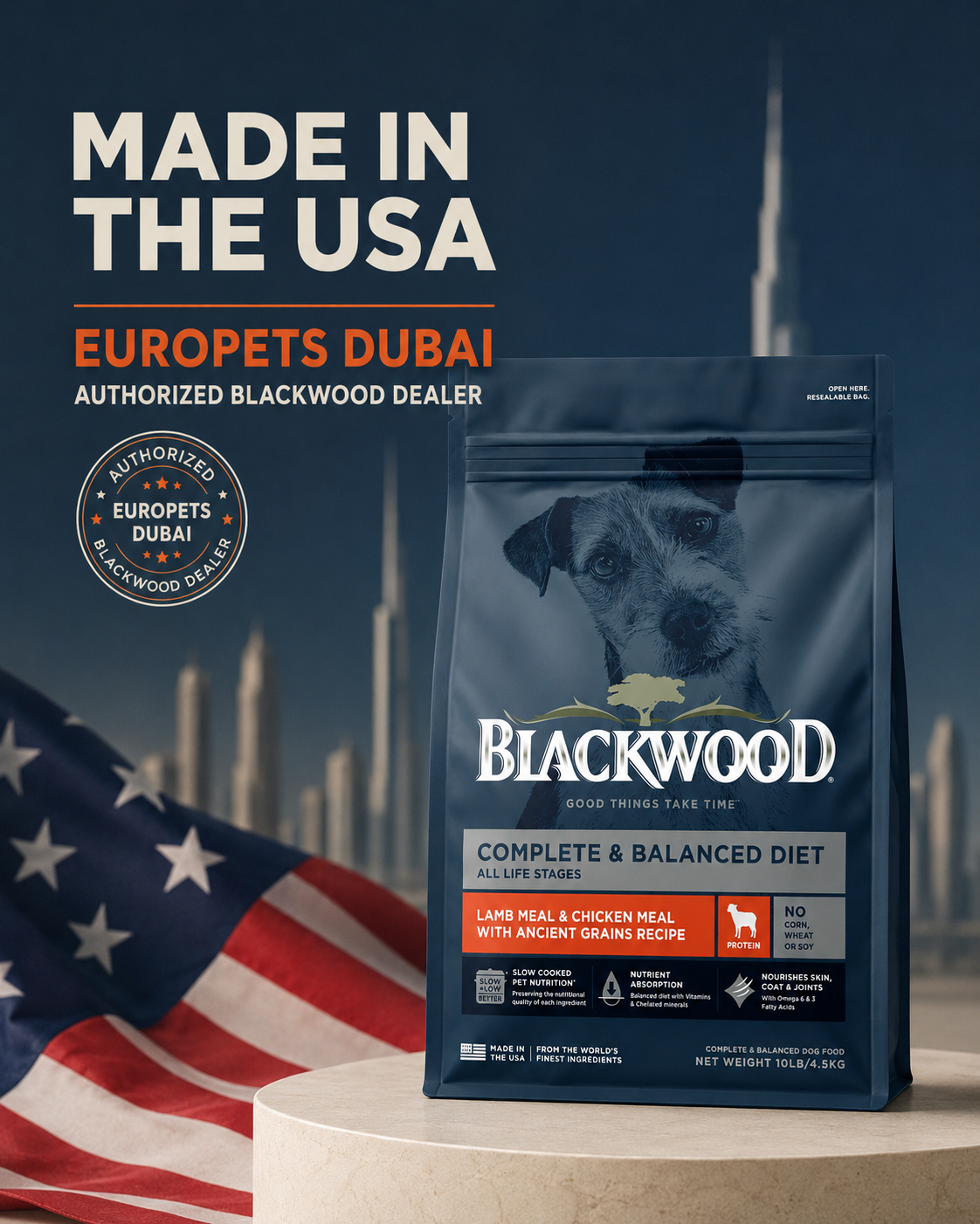 Blackwood Lamb Meal & Chicken meal with ancient grain Recipe All life Stages/ 4.5 kg