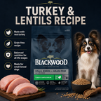 Blackwood Small Breed Grain free Turkey & Lentils Recipe All life stages dog food/ 2 kg
