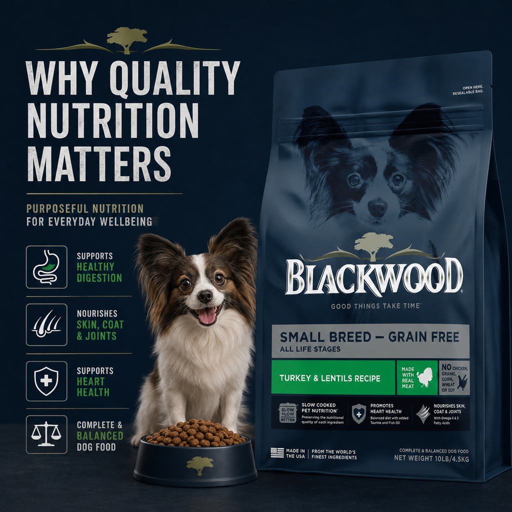 Blackwood Small Breed Grain free Turkey & Lentils Recipe All life stages dog food/ 4.5 kg