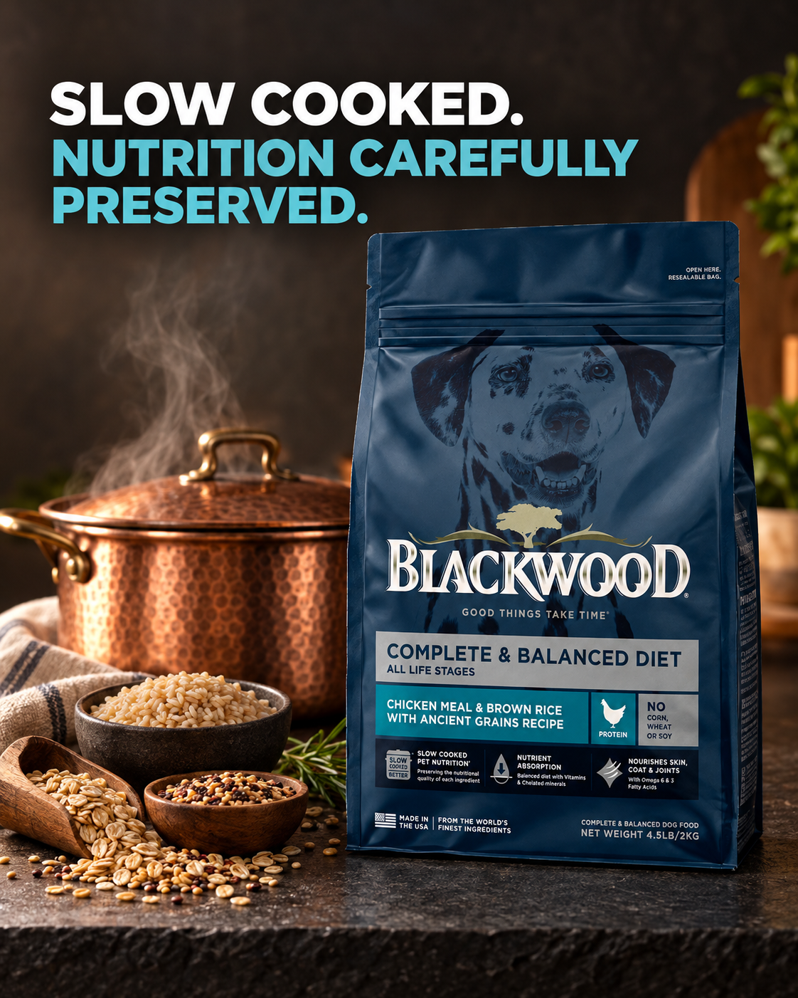 Blackwood Chicken Meal & brown rice with ancient grains Recipe All Life stage/ 2 kg
