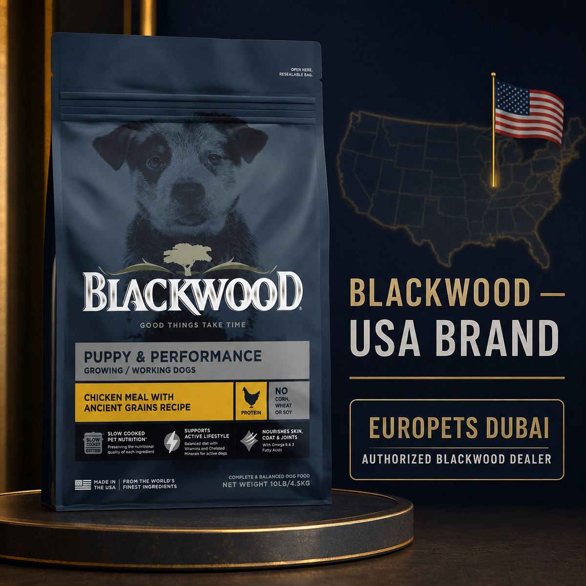 Blackwood Puppy & Performance Chicken Meal with Ancient Grain Recipe/ 2 Kg