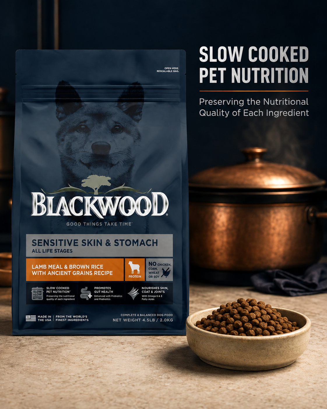 Blackwood Lamb Meal & brown Rice with ancient grains Recipe All life stages dog/ 2 kg