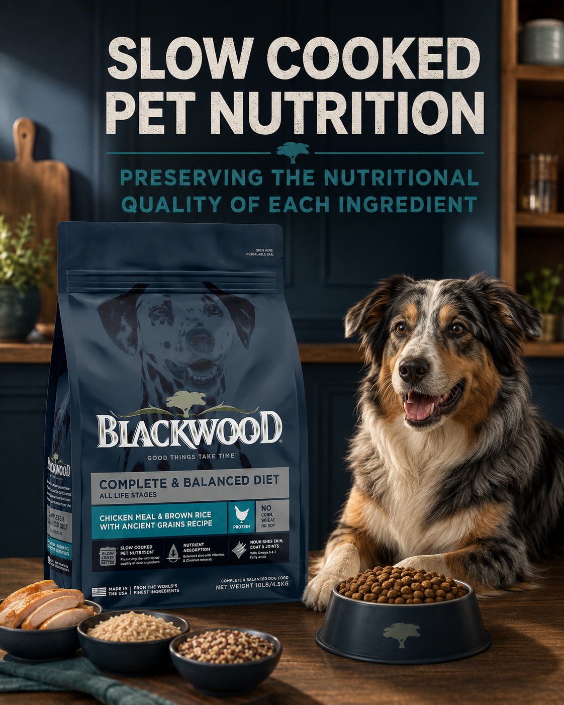 Blackwood Chicken Meal & brown rice with ancient grains Recipe All Life stage/ 4.5 kg