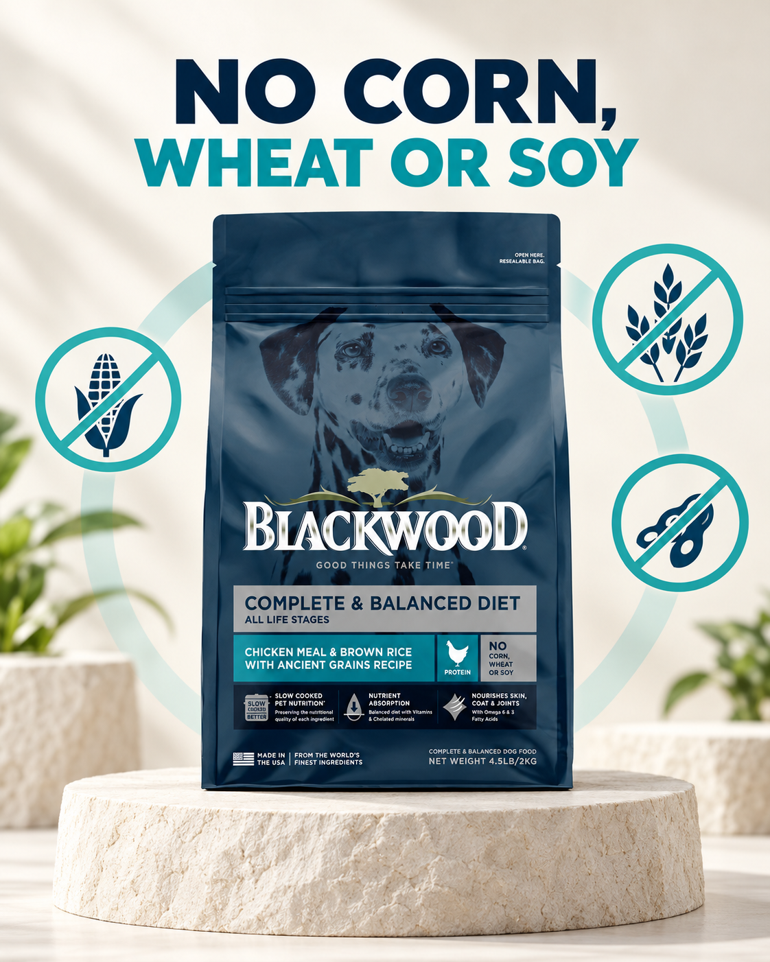Blackwood Chicken Meal & brown rice with ancient grains Recipe All Life stage/ 2 kg