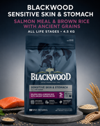 Blackwood Salmon Meal & brown Rice with ancient grains Recipe All life stages dog/ 4.5 kg