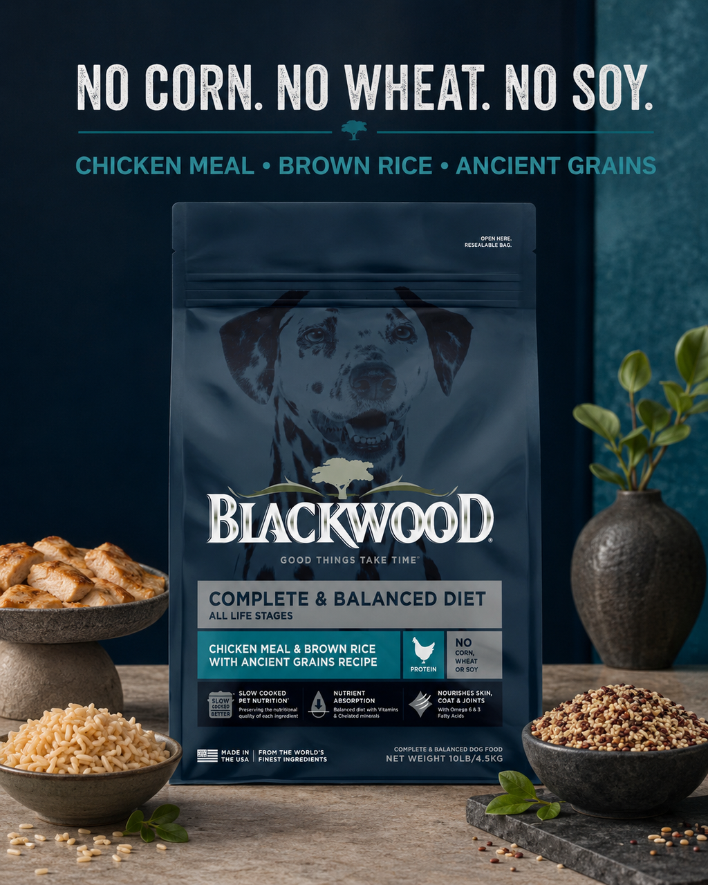 Blackwood Chicken Meal & brown rice with ancient grains Recipe All Life stage/ 4.5 kg