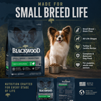 Blackwood Small Breed Grain free Turkey & Lentils Recipe All life stages dog food/ 2 kg