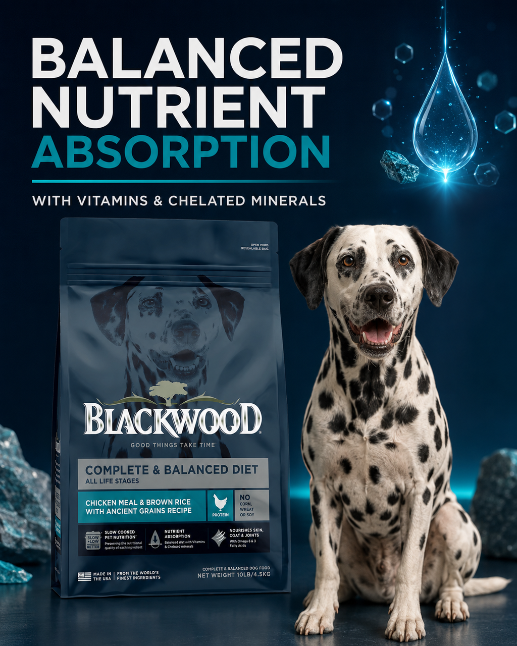 Blackwood Chicken Meal & brown rice with ancient grains Recipe All Life stage/ 4.5 kg