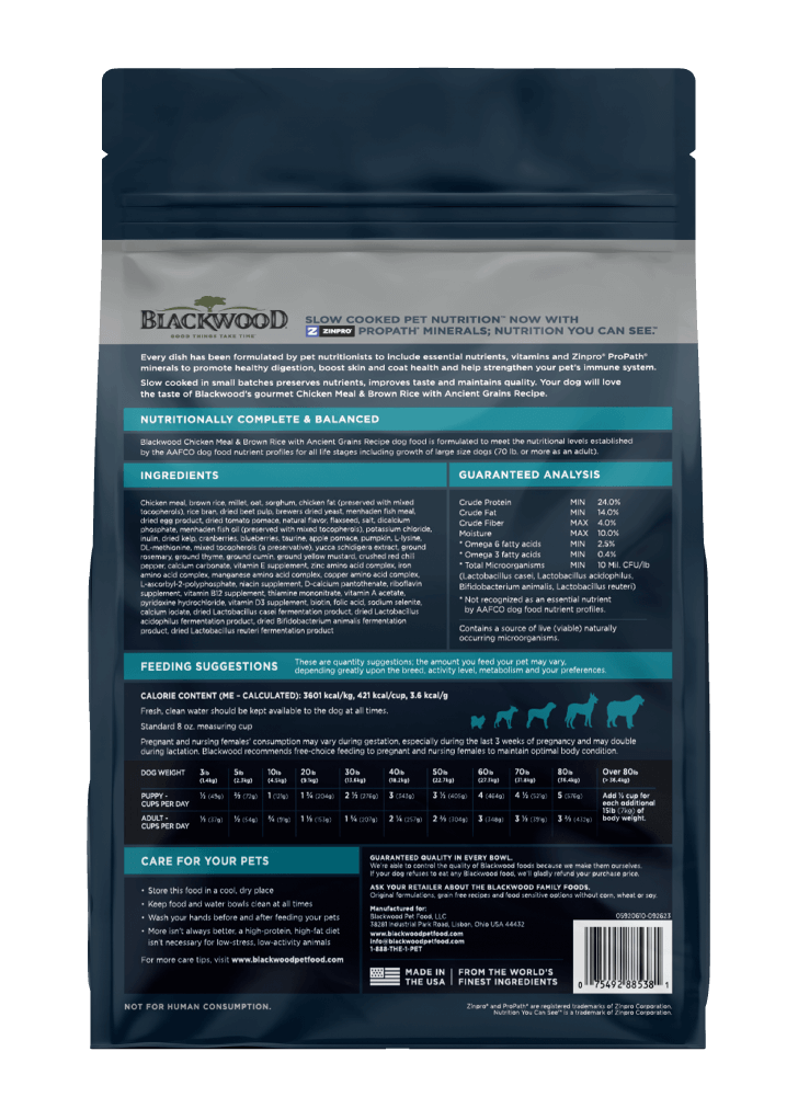 Blackwood Chicken Meal & brown rice with ancient grains Recipe All Life stage/ 4.5 kg