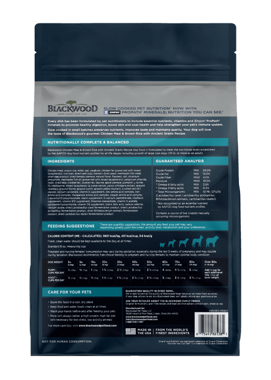 Blackwood Lamb Meal &Chicken meal with ancient grain Recipe All life Stag/ 2kg