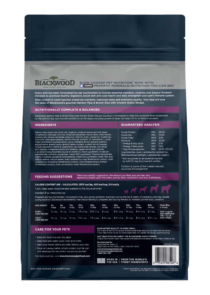 Blackwood Salmon Meal & brown Rice with ancient grains Recipe All life stages dog/ 2 kg