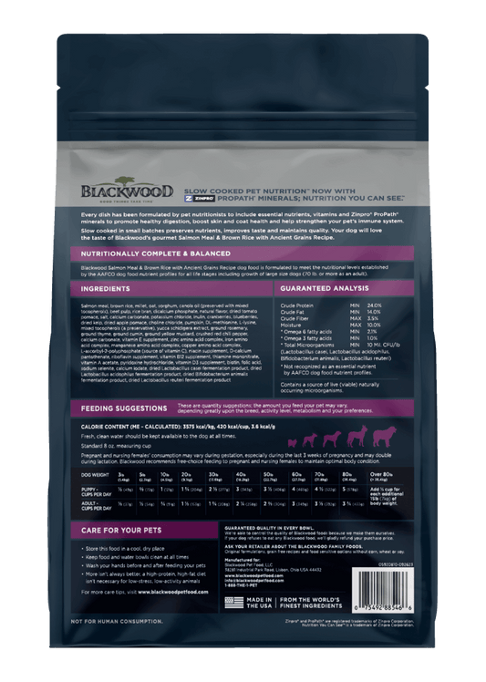 Blackwood Salmon Meal & brown Rice with ancient grains Recipe All life stages dog/ 2 kg
