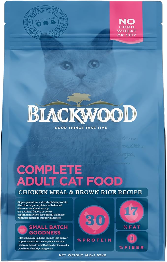 Blackwood Chicken Meal & brown rice Recipe Adult cat Food/ 1.82 kg