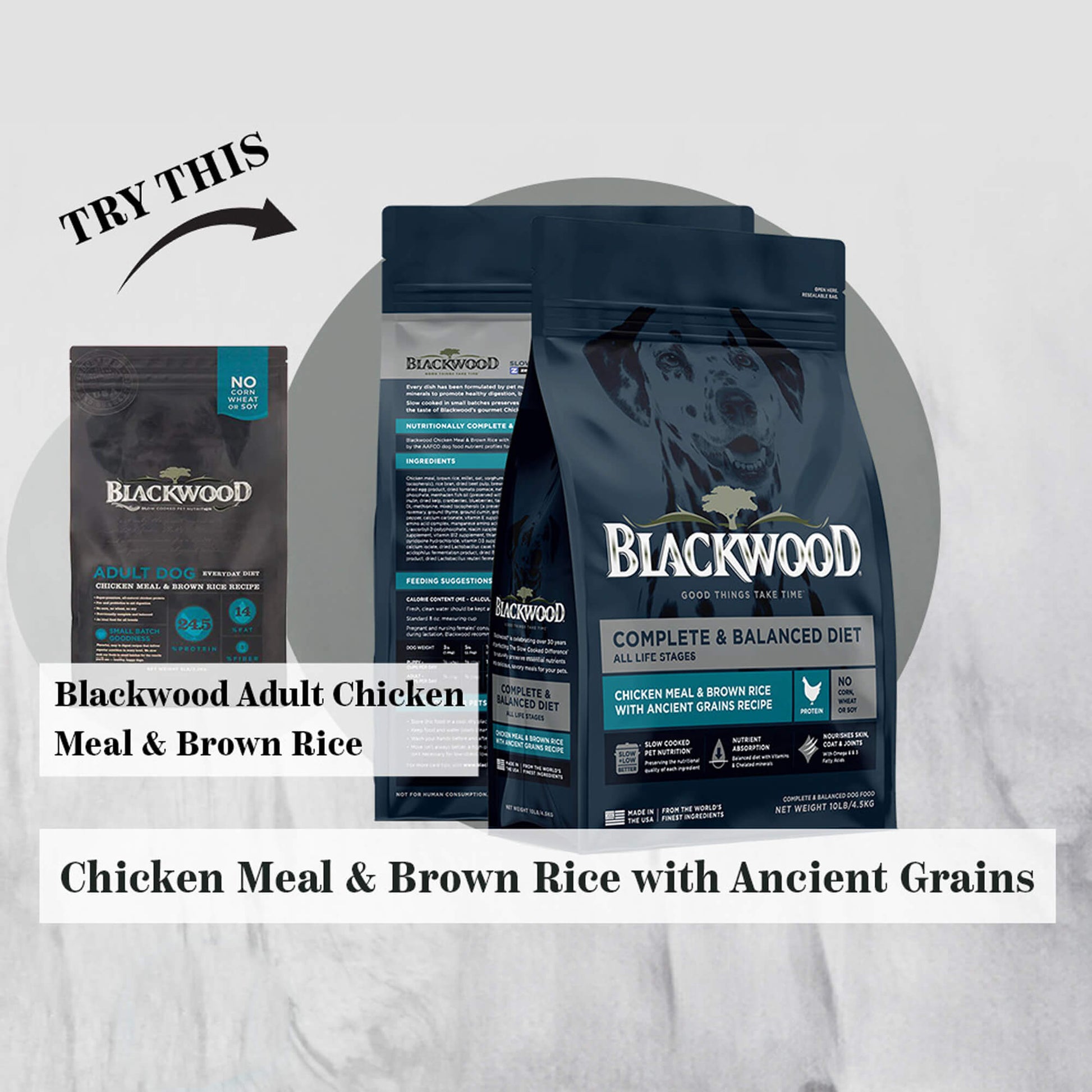 Blackwood Chicken Meal & brown rice with ancient grains Recipe All Life stage/ 4.5 kg