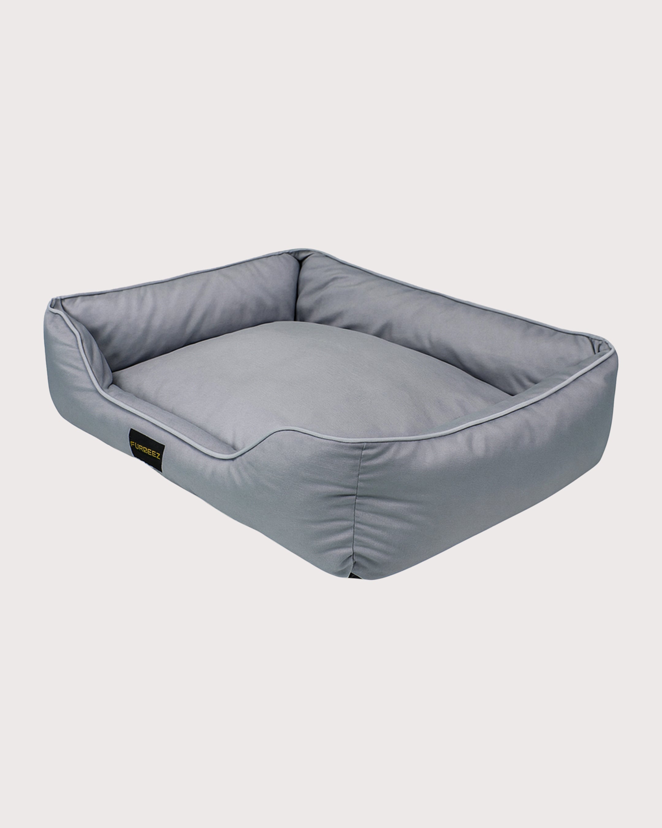 Furbeez Pet Beds: Small plain Bed Gray