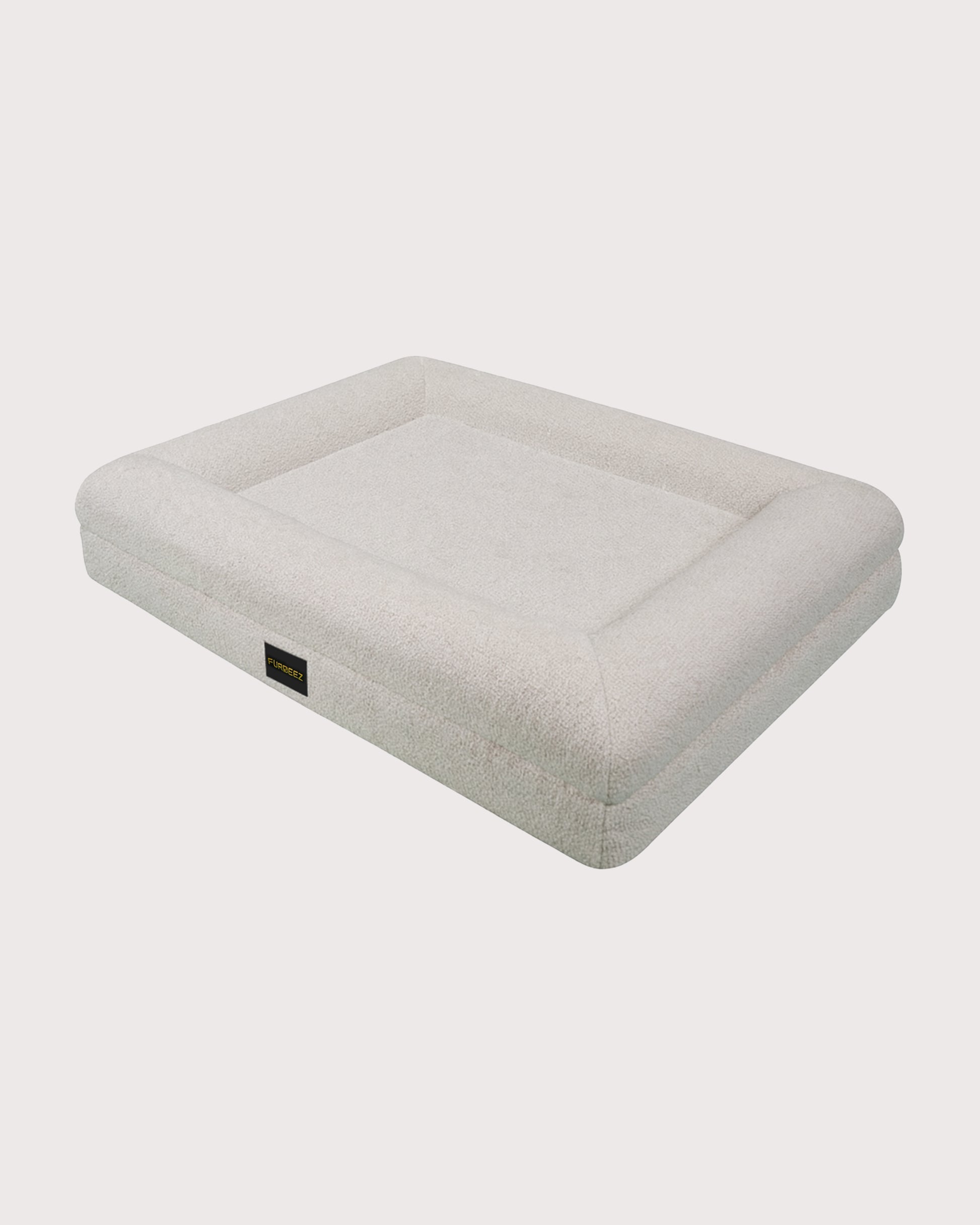 Furbeez Pet Beds: Medium Orthopedic memory foam bed Cream