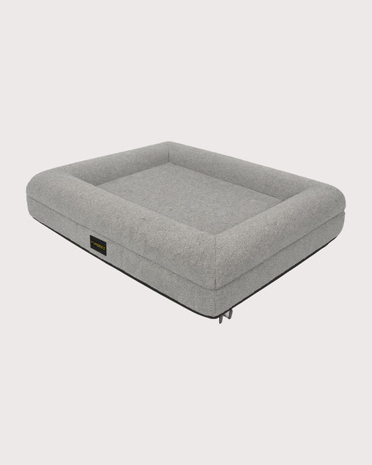 Furbeez Pet Beds: Small Orthopedic memory foam bed Gray