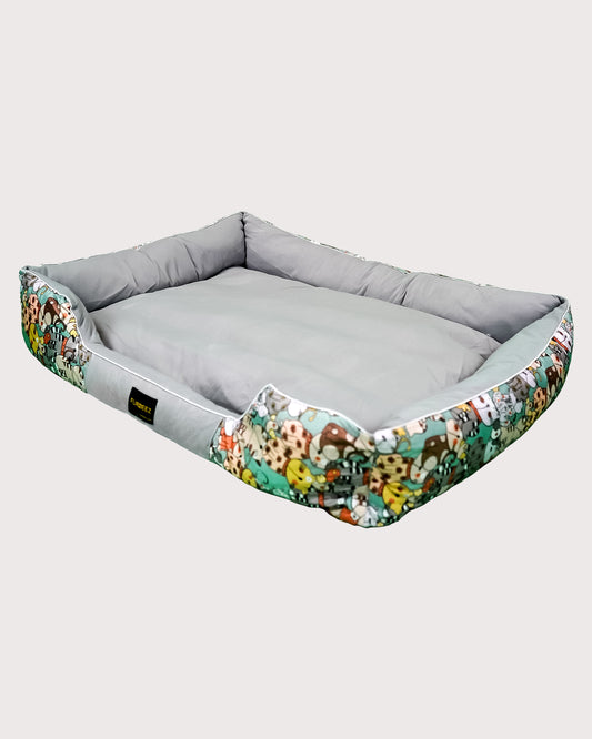 Furbeez Pet Beds: Small Doodle Beds Gray