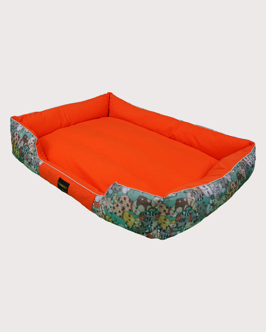 Furbeez Pet Beds: Small Doodle Beds Orange
