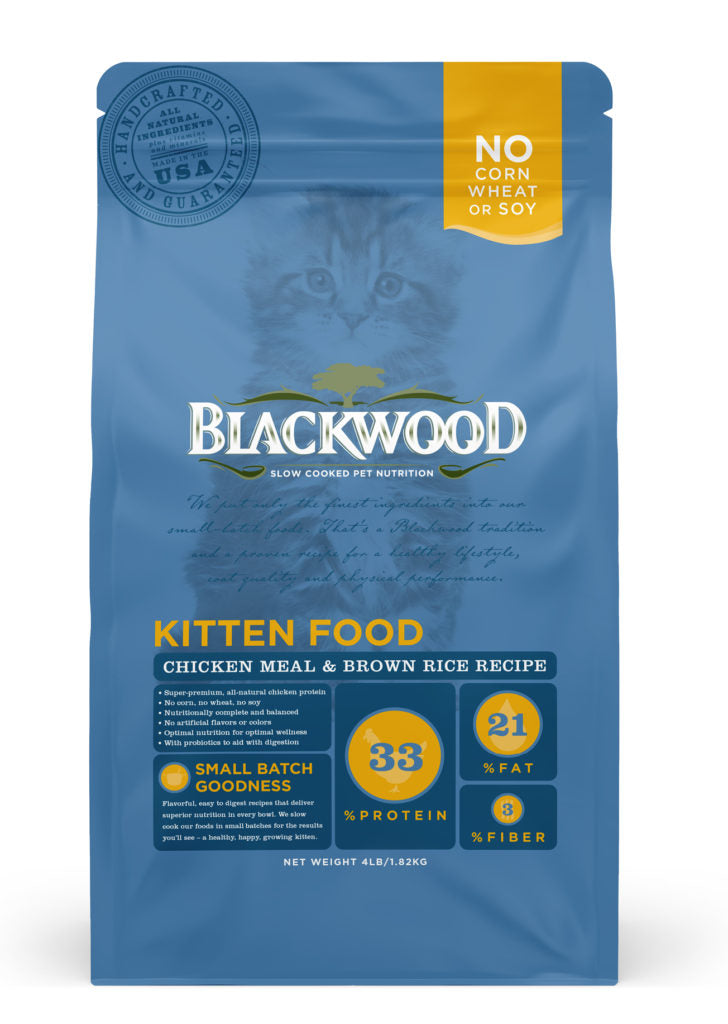 Blackwood Chicken Meal & brown rice Recipe all life stages Kitten Food / 1.82 kg