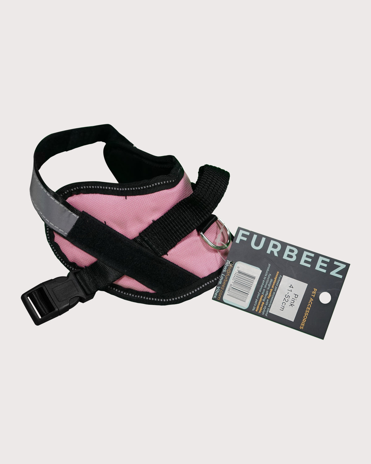 Furbeez Pet Accessories : Dog Harness Pink/XS