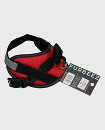 Furbeez Pet Accessories : Dog Harness Red/XS