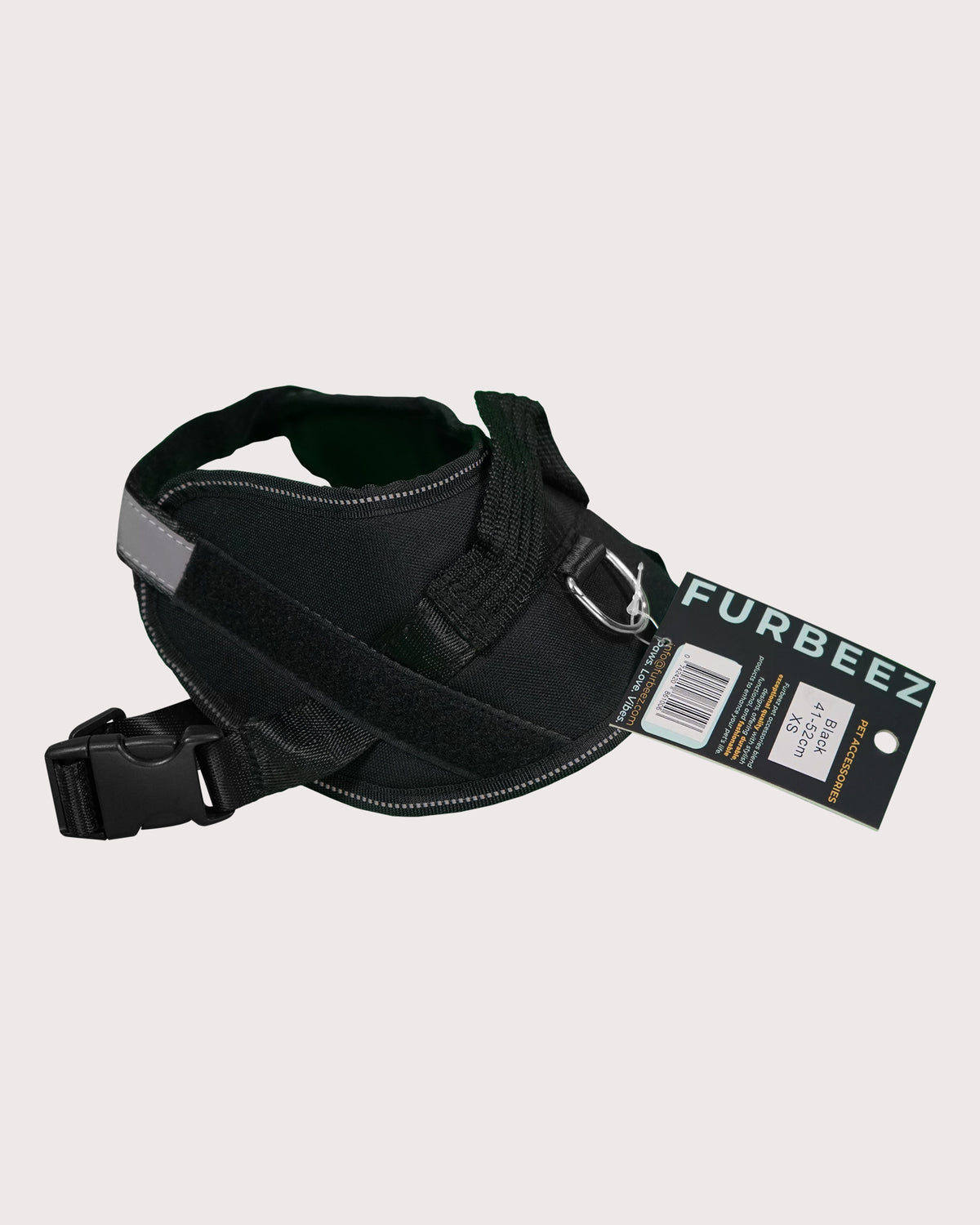 Furbeez Pet Accessories : Dog Harness Black/XS