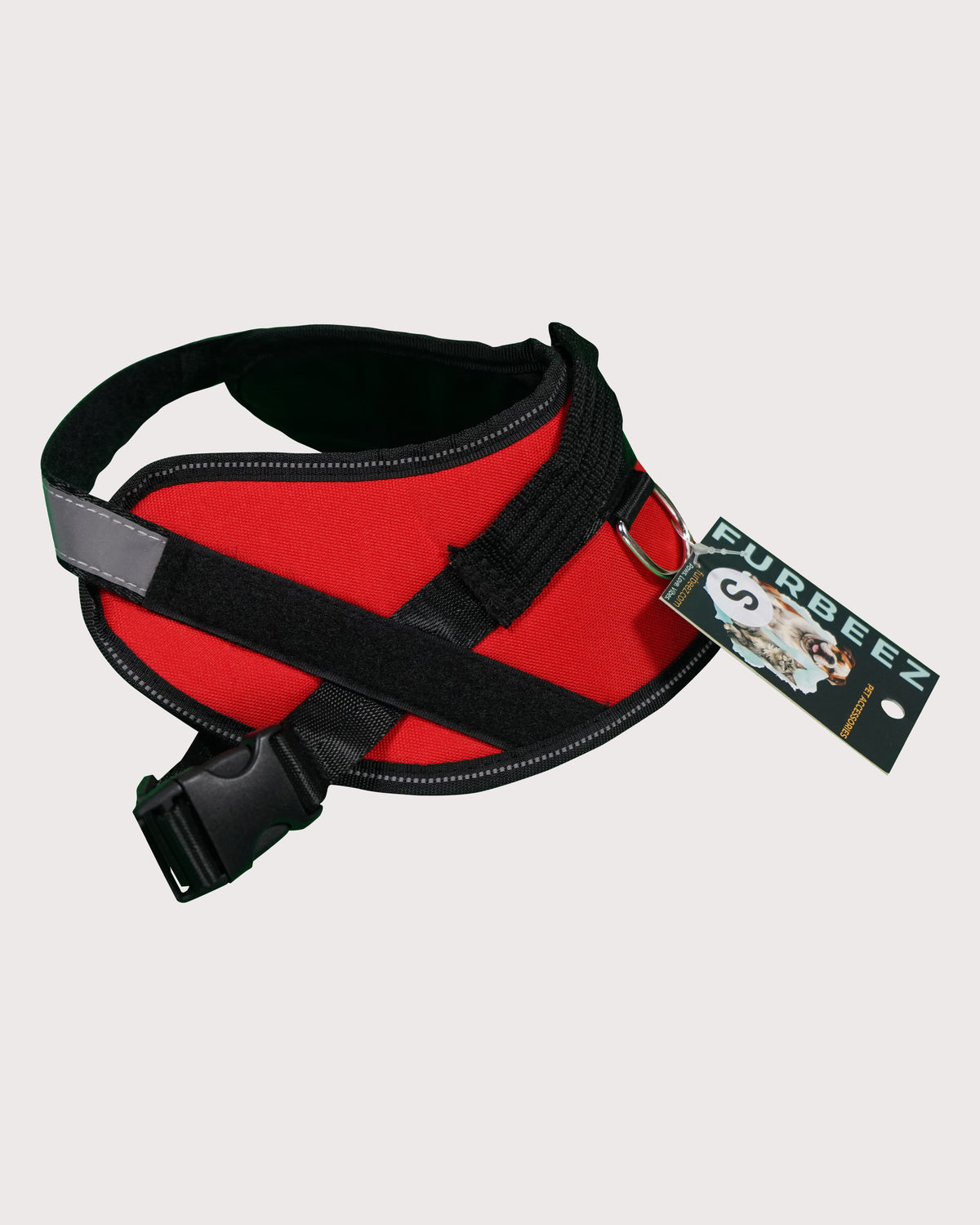 Furbeez Pet Accessories : Dog Harness Red/Small