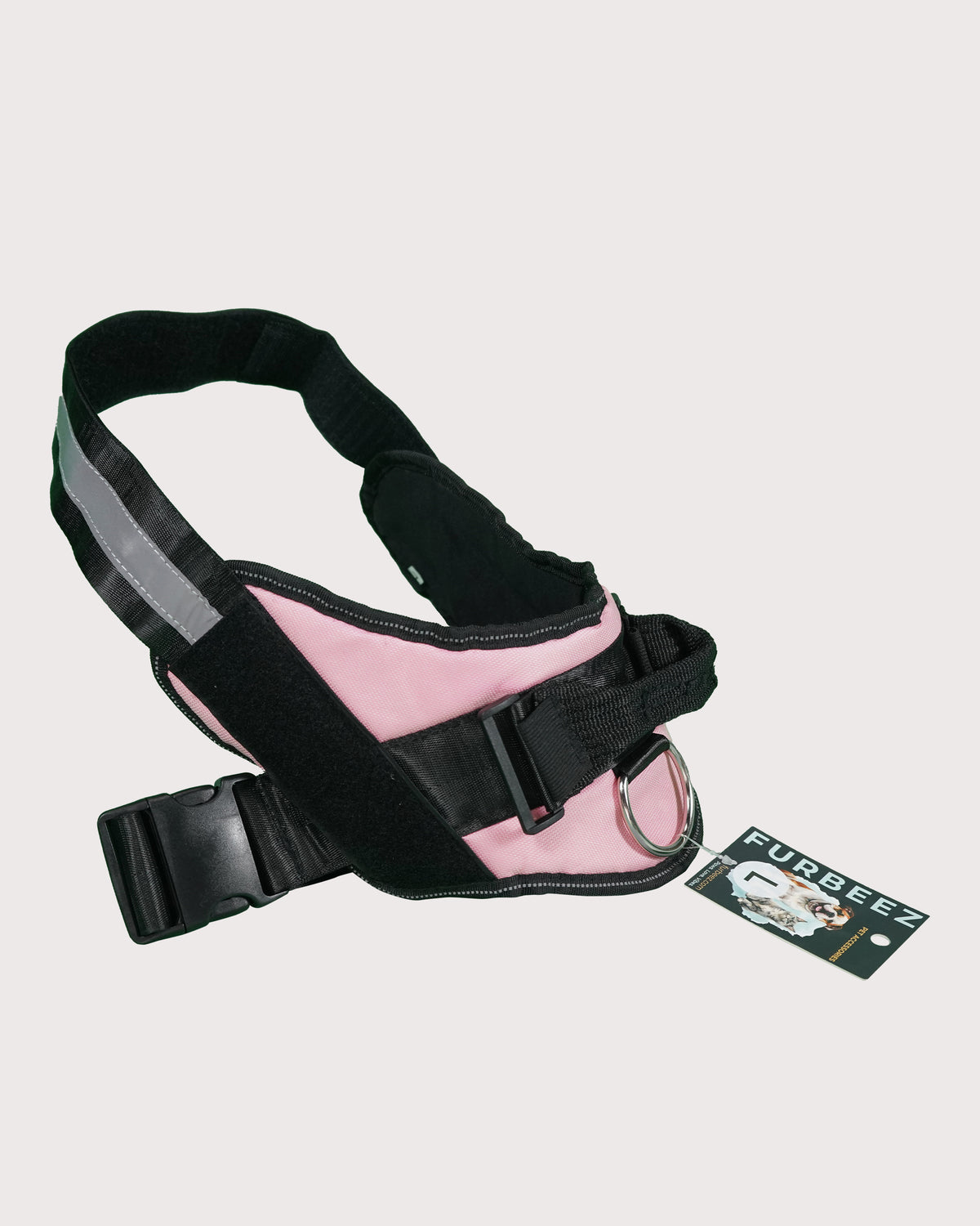 Furbeez Pet Accessories : Dog Harness Pink/Large